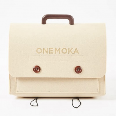 ONE MOKA×yitiao Moka pot storage bag white